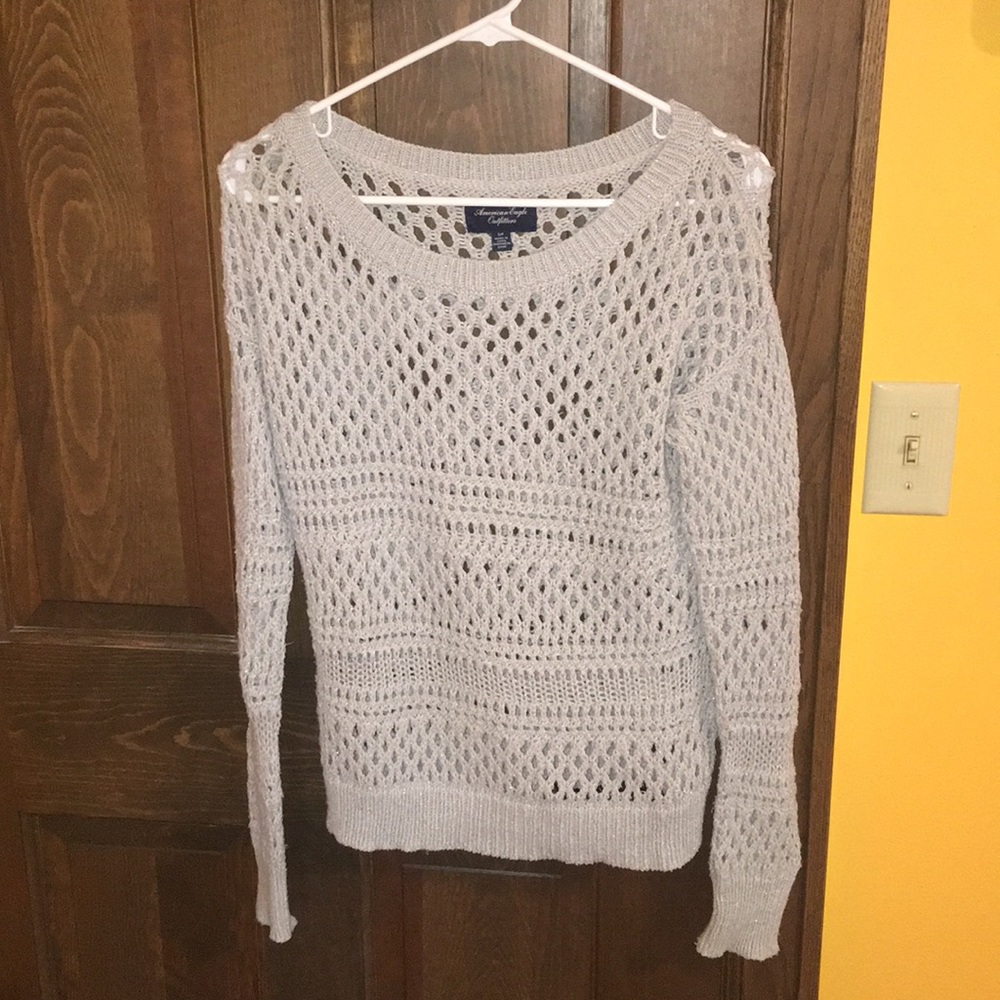 Grey holy sweater